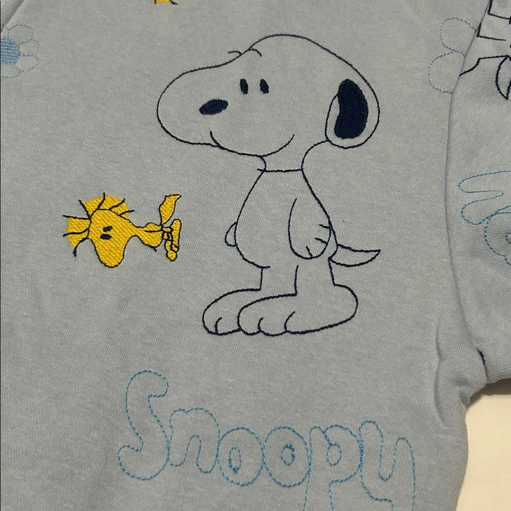 Disney Full Zip Hoodie with Embroidered Snoopy and Woodstock XL NWT - Picture 4 of 11